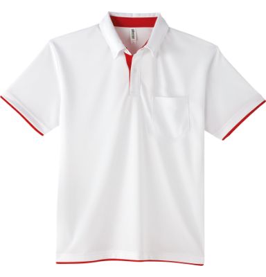 00315AYBドライレイヤードボタンダウンポロシャツ