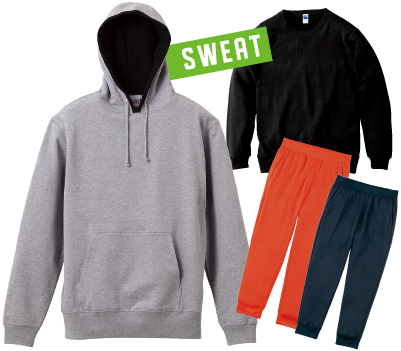 秋冬用のスウェットも、オールシーズン対応のドライパーカーも業販価格