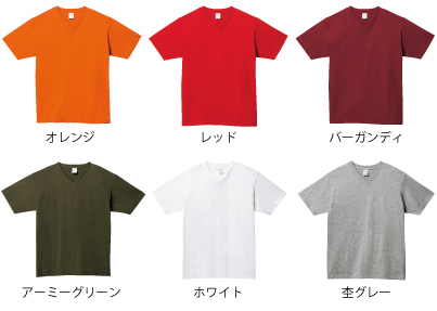 00108VCTヘビーVネックTシャツ＿カラー
